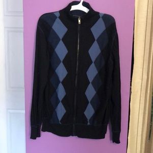 Dockers argyle zip cardigan